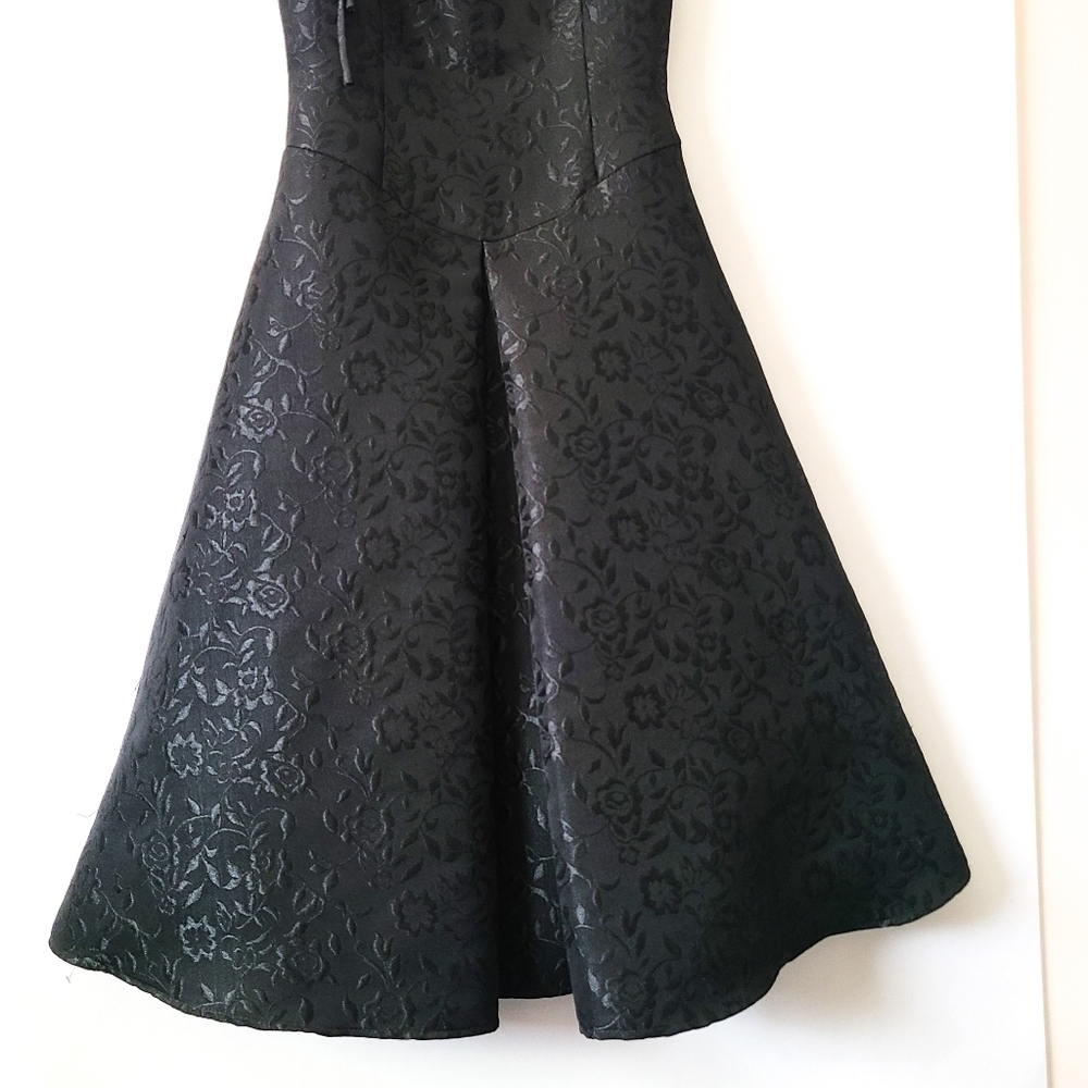 David Meister black Sleeveless dress Y2K Whimsigoth - Picture 6 of 11